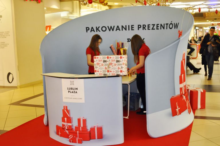 Pakowanie prezentów – event w galerii Lublin Plaza, 12-23.12.2017r